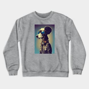 Vintage royal poodle portrait Crewneck Sweatshirt